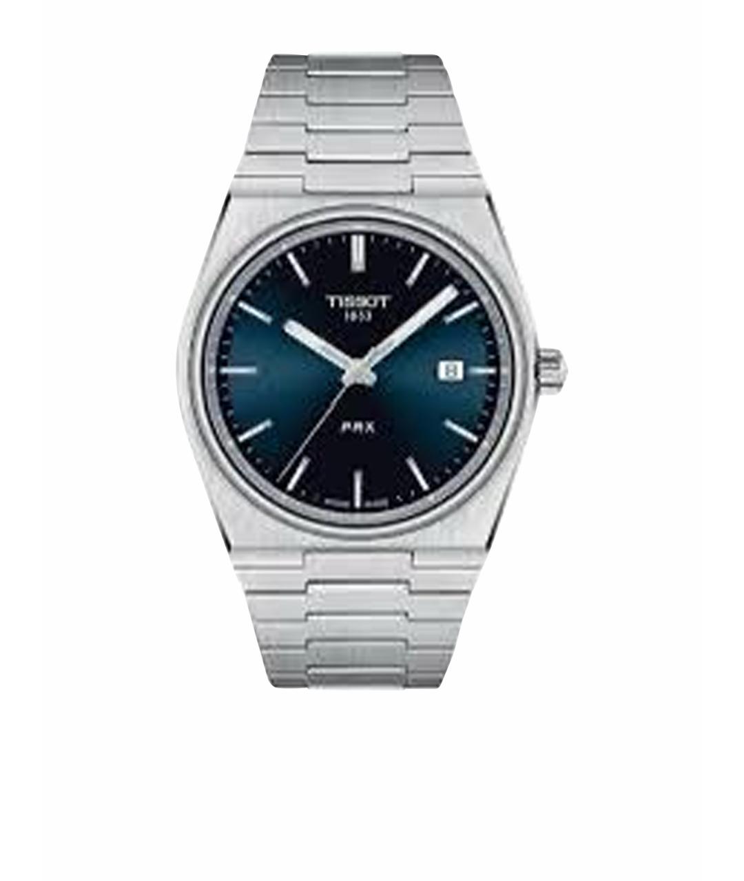 TISSOT Синие серебряные часы, фото 1