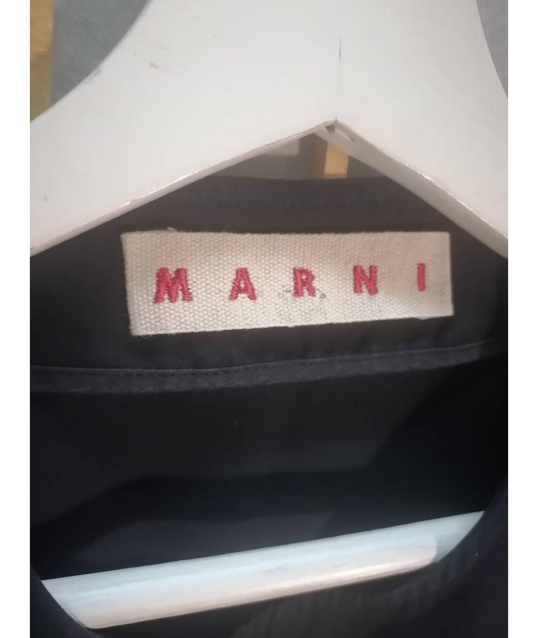 MARNI Черное хлопковое платье, фото 3