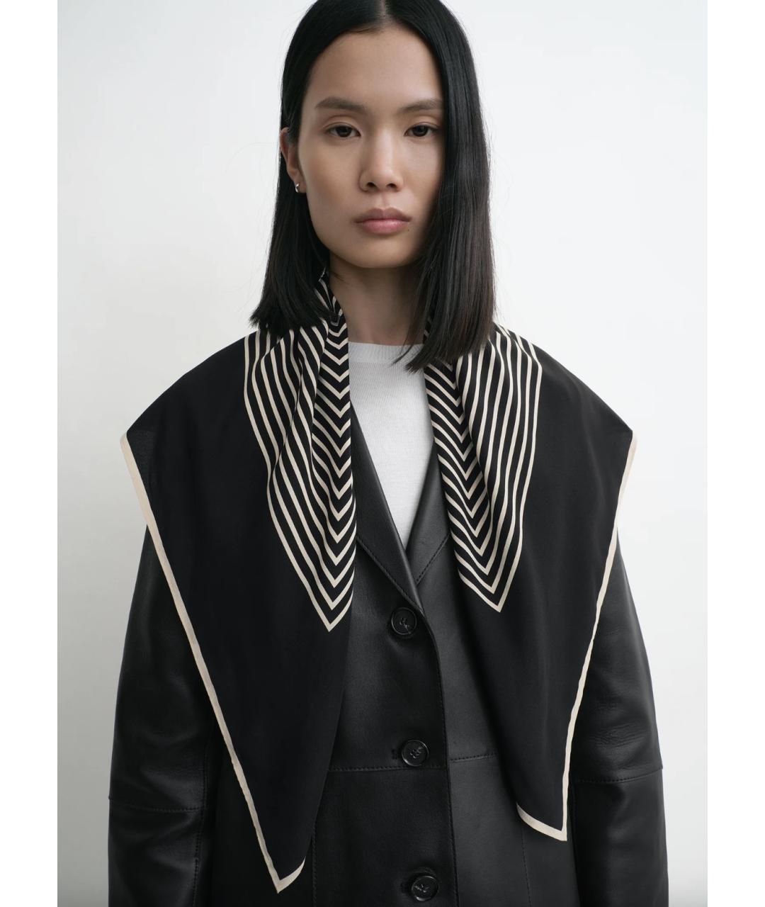 TOTEME Бежевый шелковый платок, фото 5