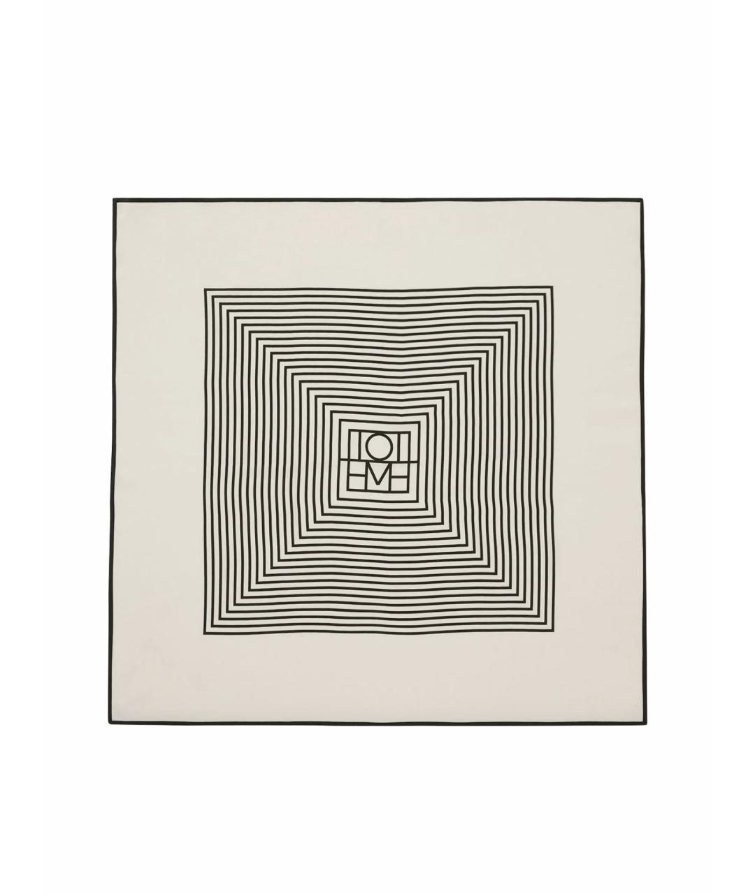 TOTEME Бежевый шелковый платок, фото 1