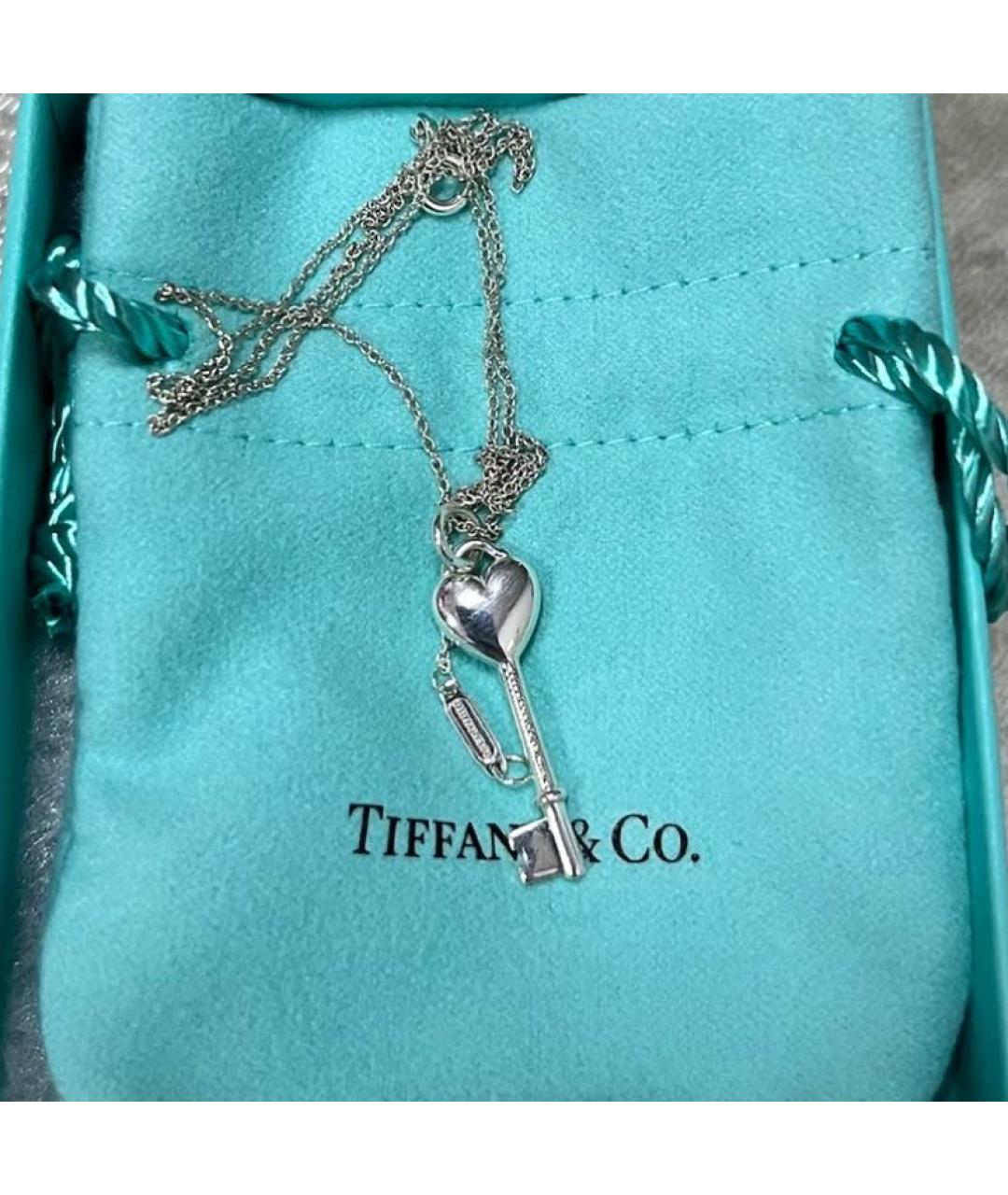 TIFFANY&CO Бирюзовая серебряная подвеска, фото 7