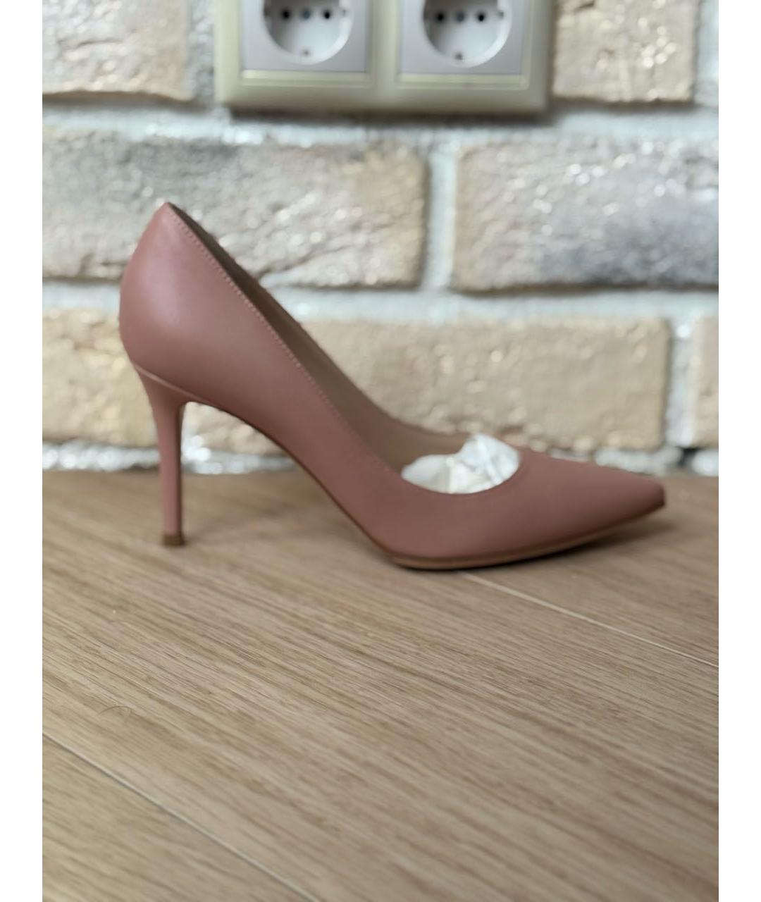 GIANVITO ROSSI Розовые кожаные туфли, фото 2