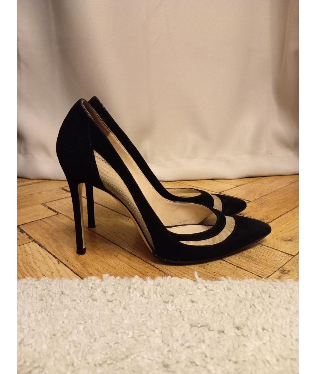 GIANVITO ROSSI Черные замшевые туфли, фото 6