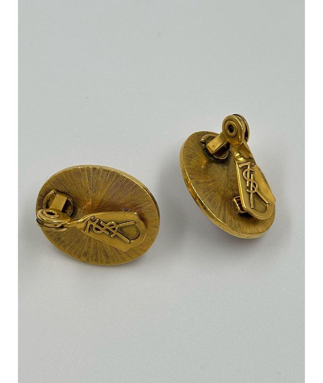 SAINT LAURENT Фиолетовые клипсы, фото 2