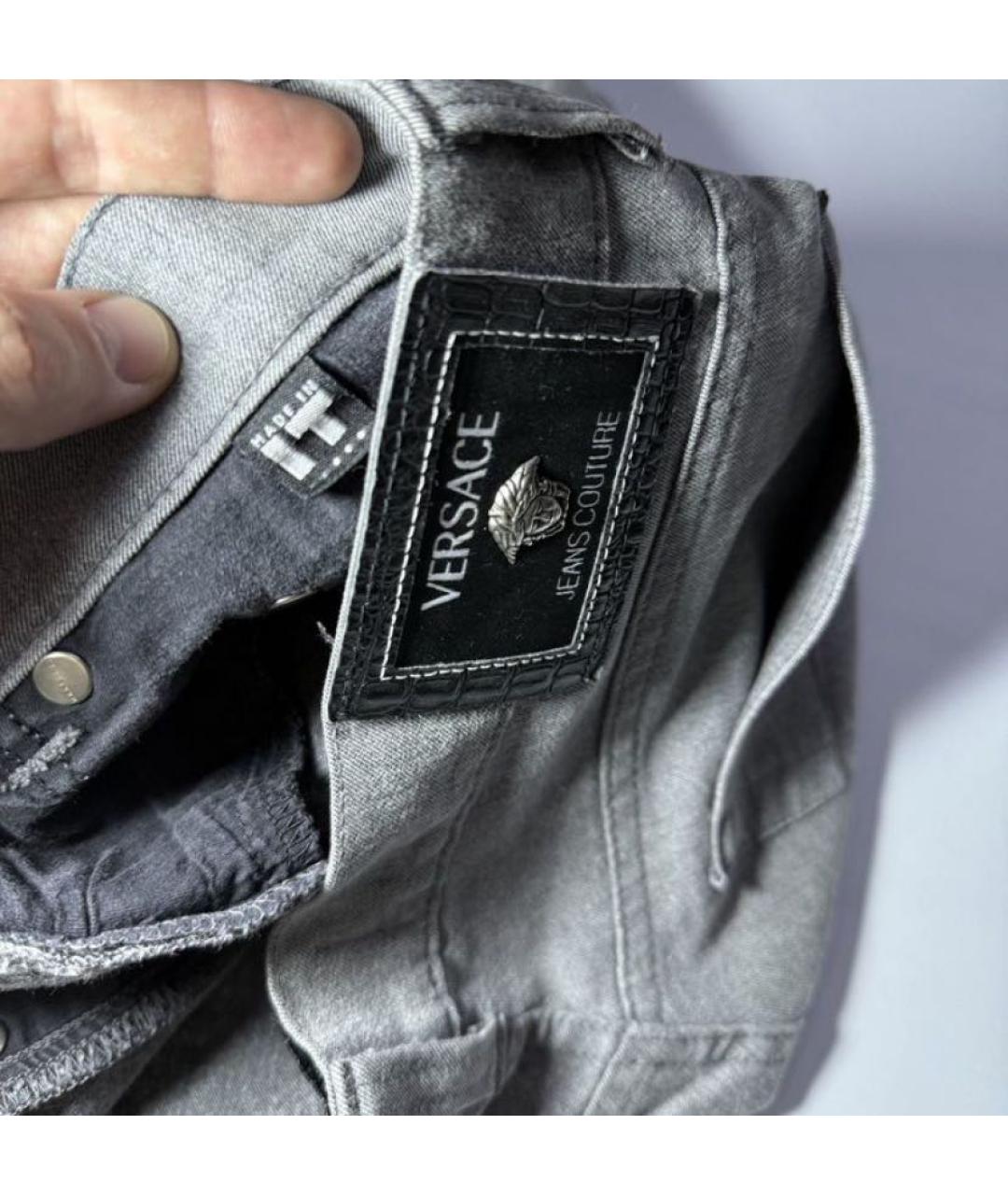 VERSACE JEANS COUTURE Антрацитовые повседневные брюки, фото 3