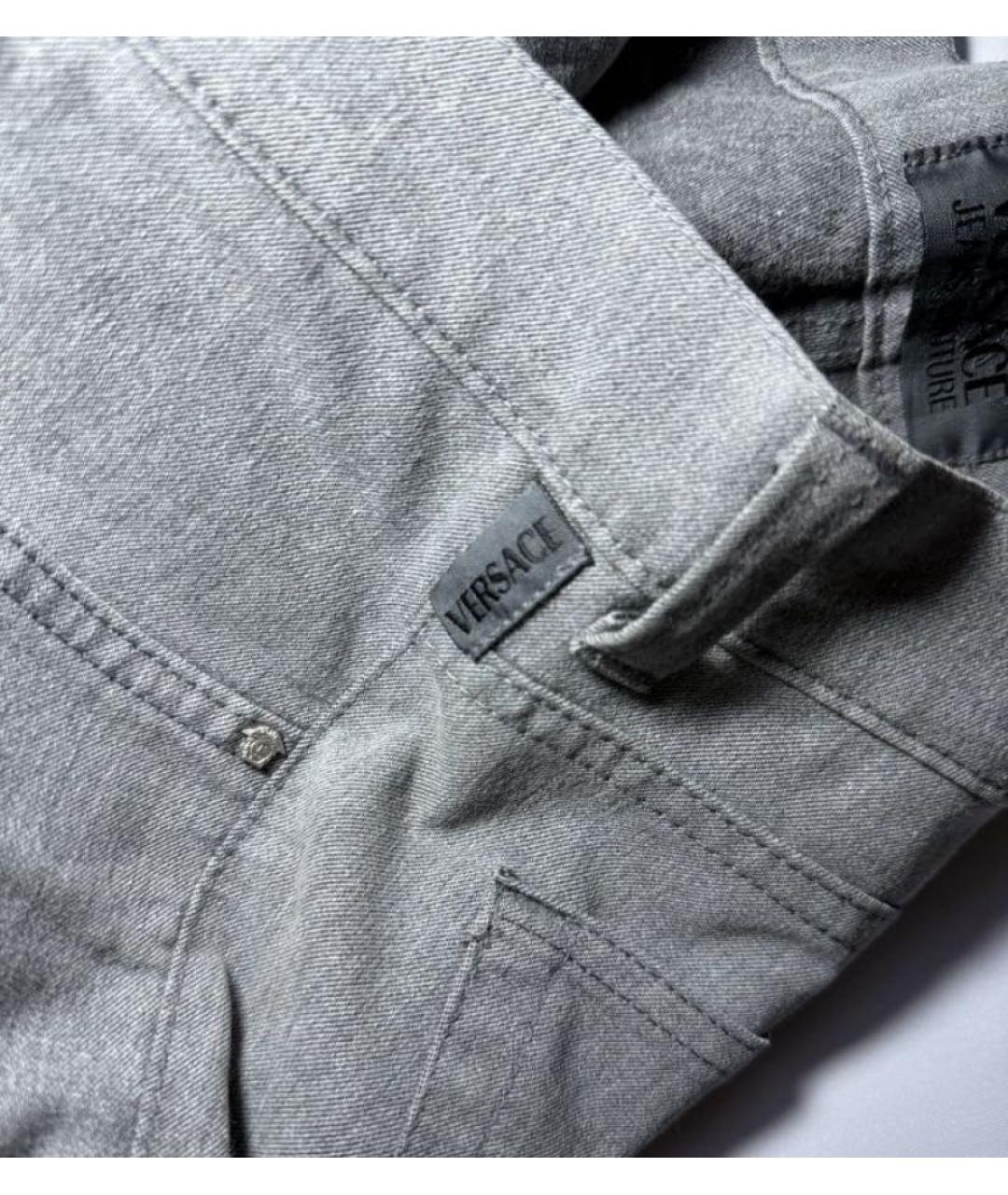 VERSACE JEANS COUTURE Антрацитовые повседневные брюки, фото 4