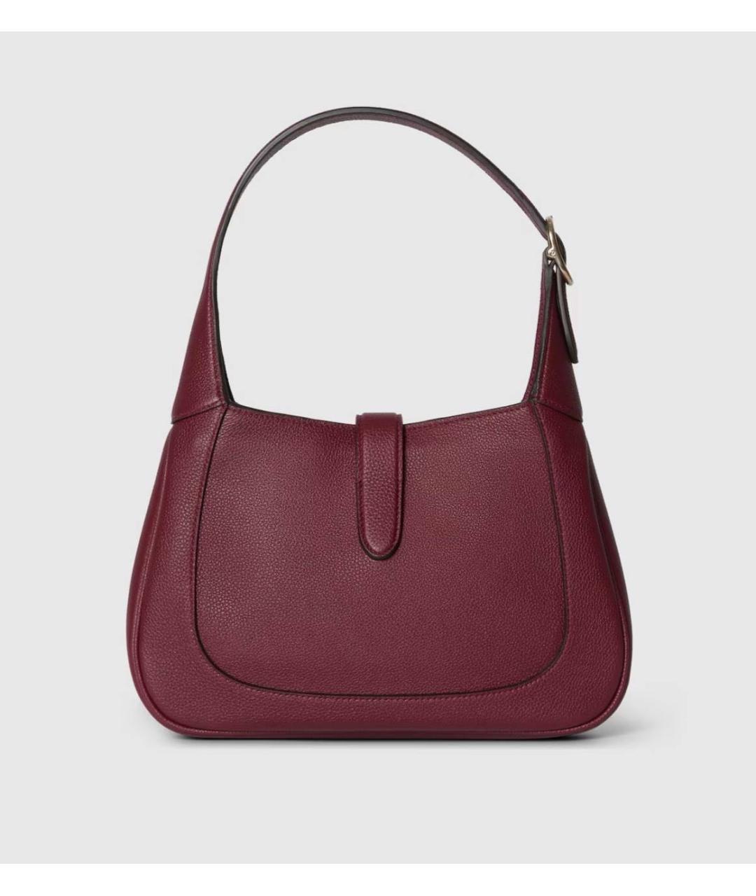 GUCCI Бордовая кожаная сумка через плечо, фото 2