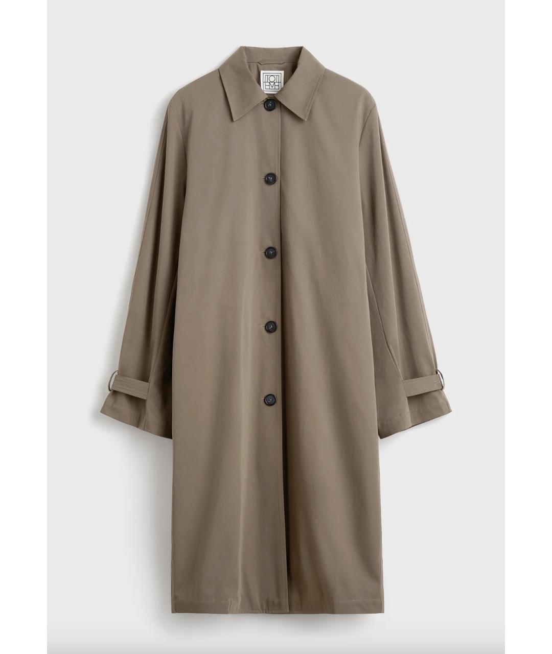 TOTEME Хаки хлопковый тренч/плащ, фото 2