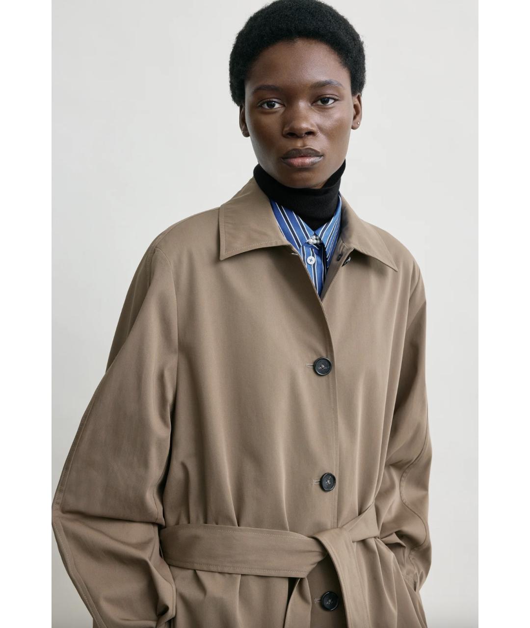 TOTEME Хаки хлопковый тренч/плащ, фото 3