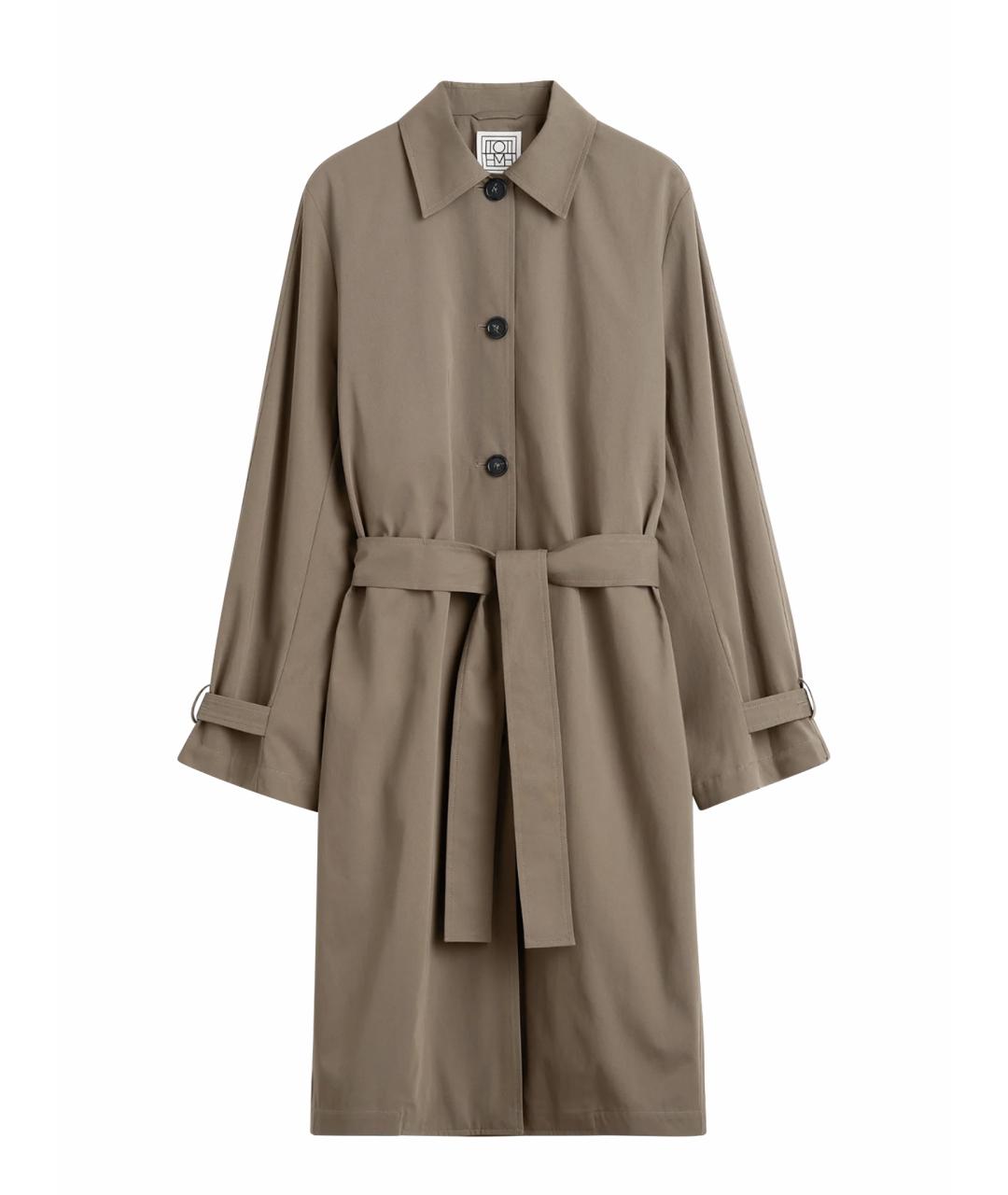 TOTEME Хаки хлопковый тренч/плащ, фото 1