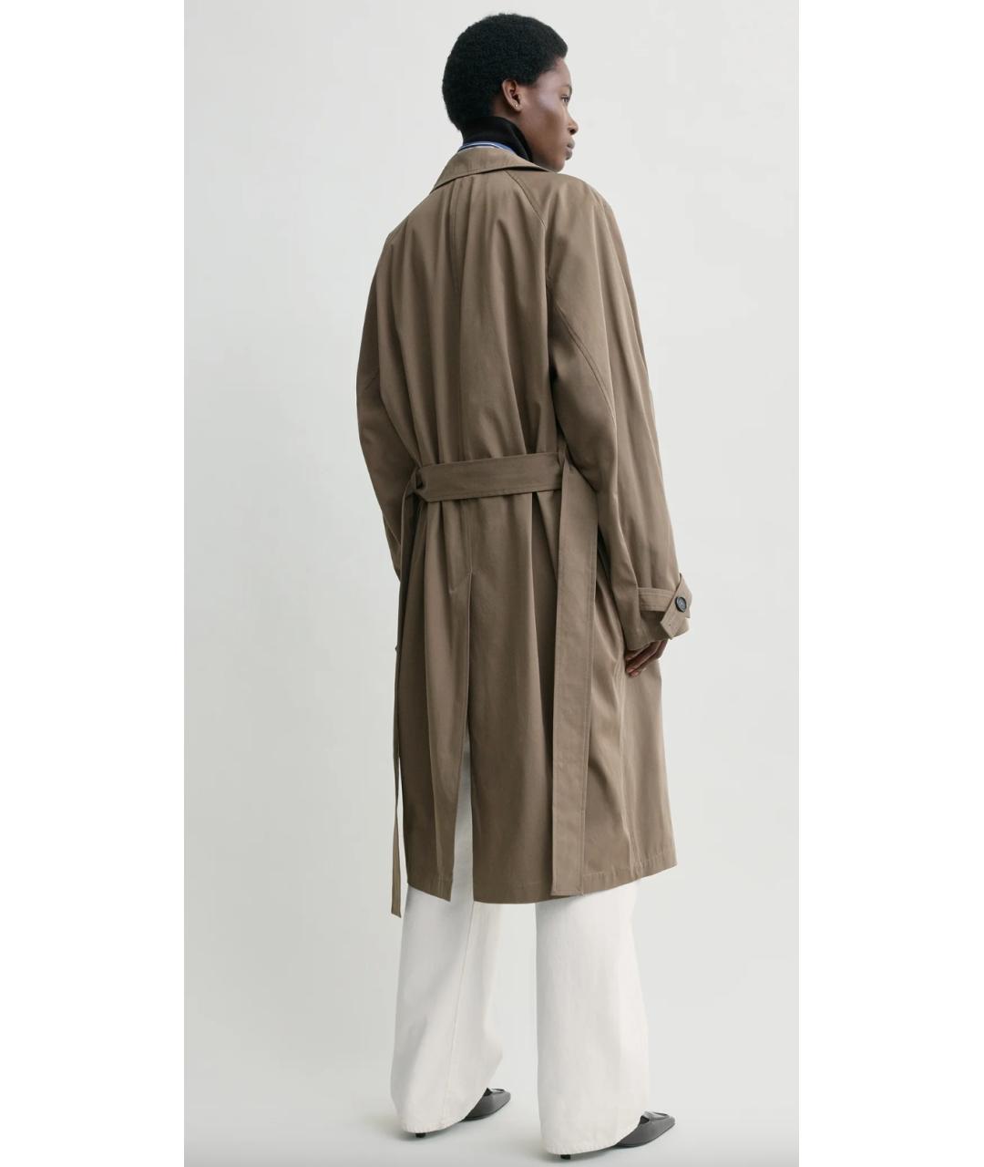 TOTEME Хаки хлопковый тренч/плащ, фото 6