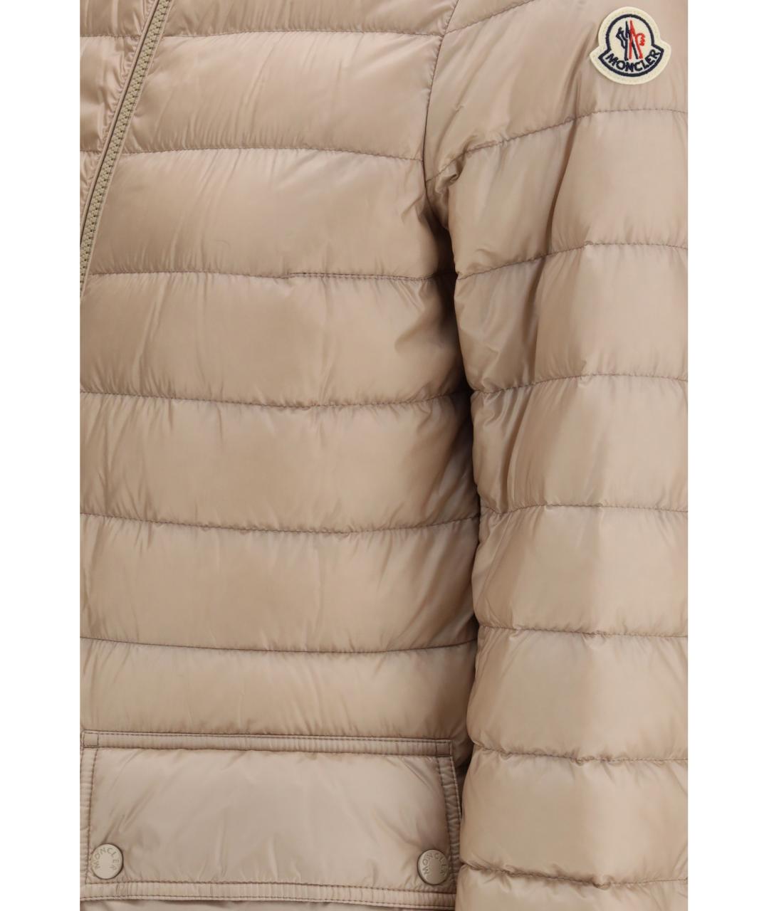 MONCLER Бежевый пуховик, фото 3