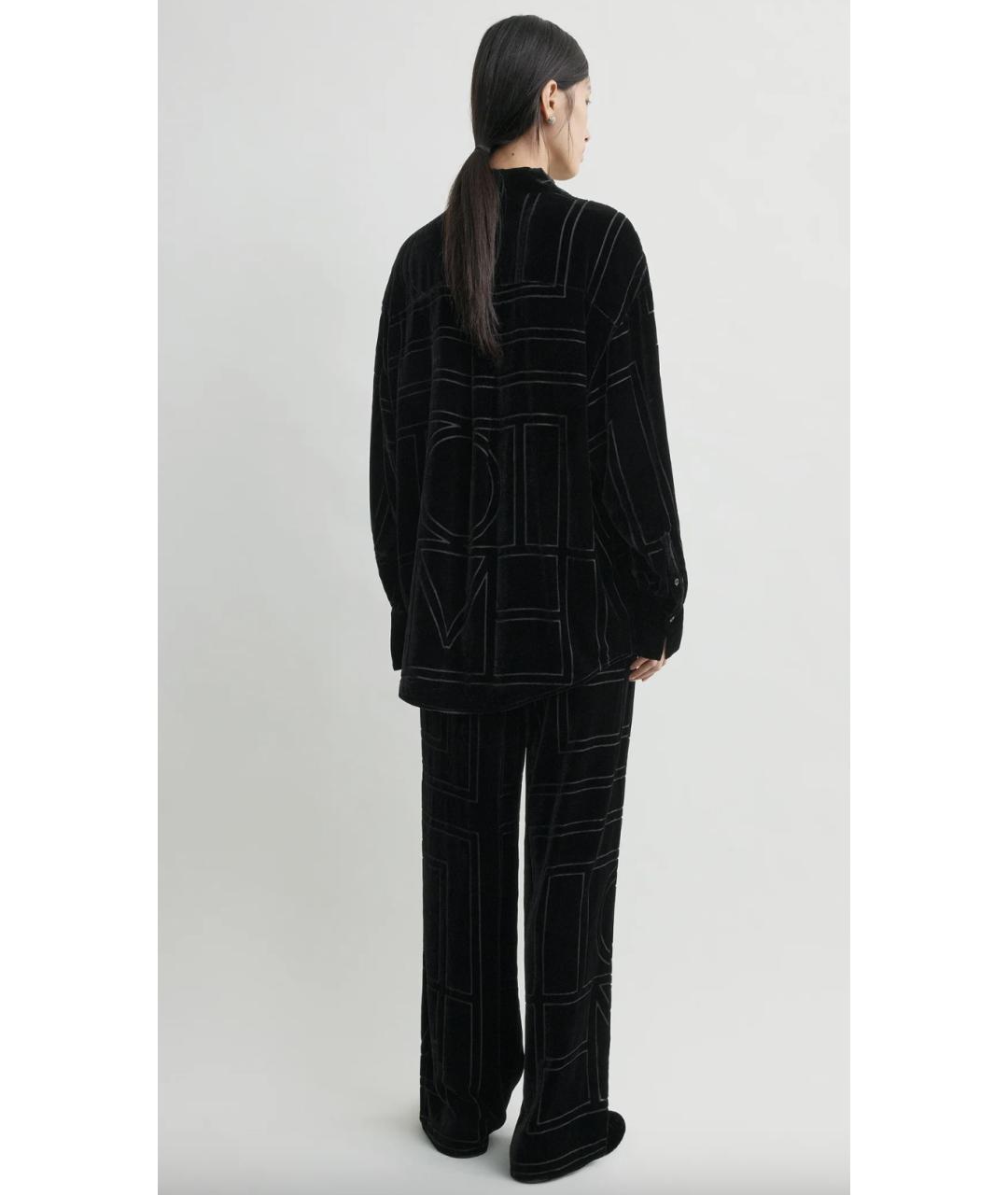 TOTEME Черный вискозный костюм с брюками, фото 5