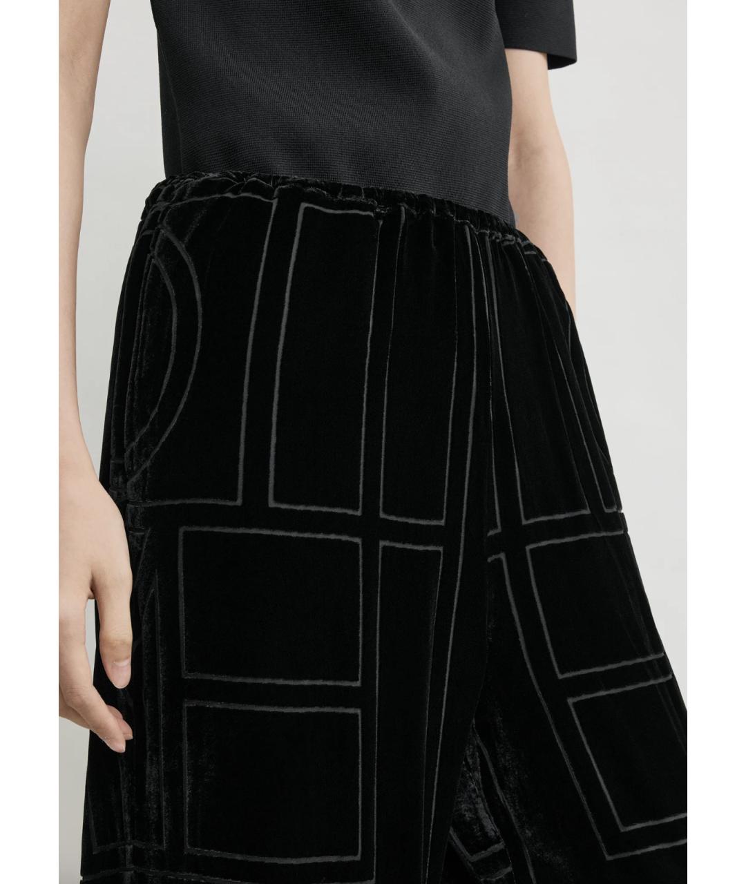 TOTEME Черный вискозный костюм с брюками, фото 2