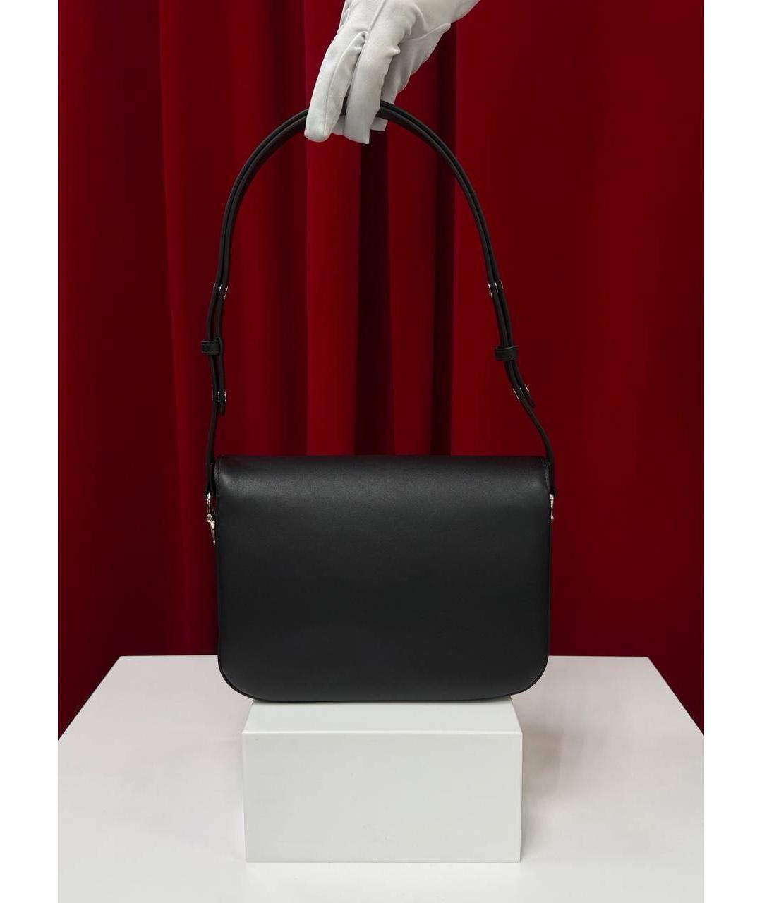 GUCCI Черная кожаная сумка через плечо, фото 5