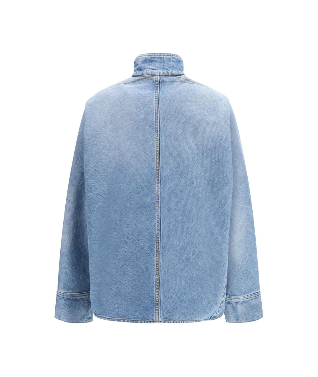 ALAIA Синяя хлопковая рубашка, фото 2