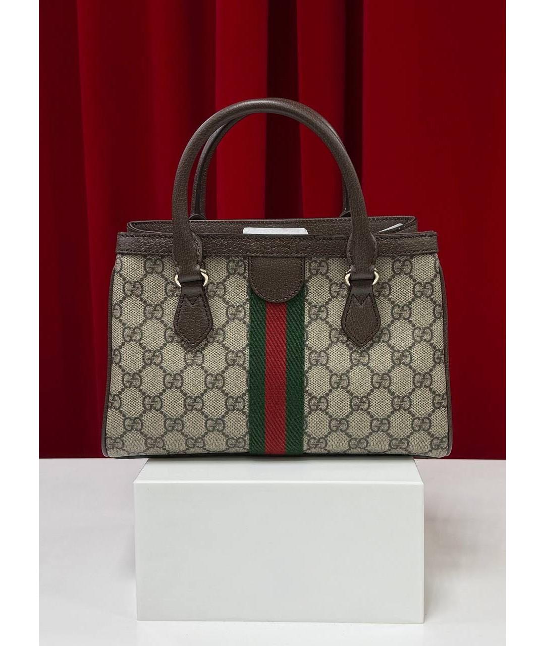 GUCCI Бежевая сумка тоут, фото 7