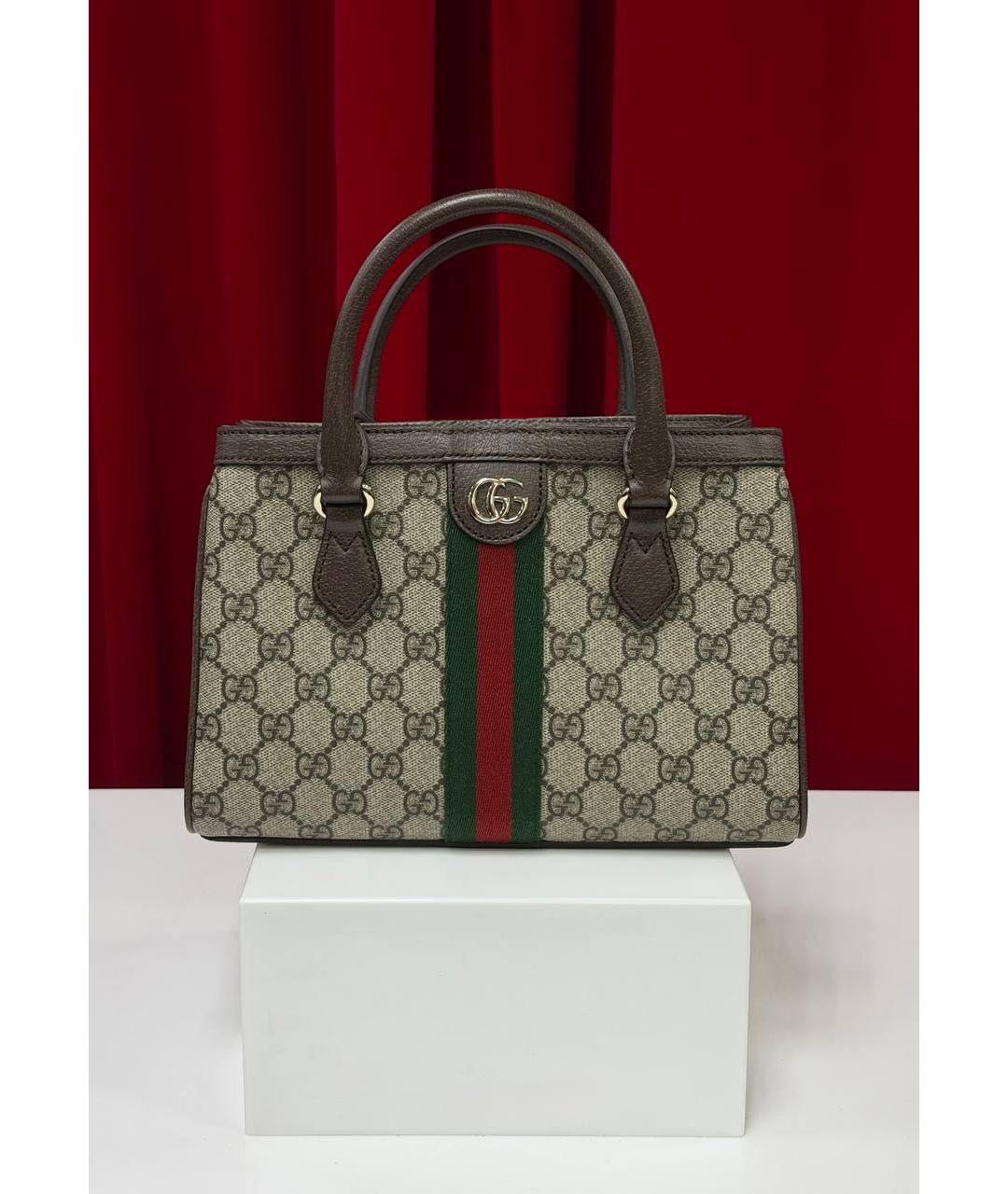 GUCCI Бежевая сумка тоут, фото 6
