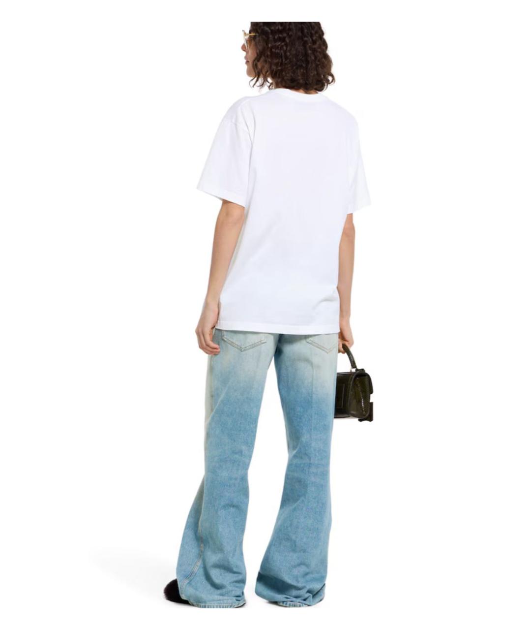 GUCCI Белая хлопковая футболка, фото 4