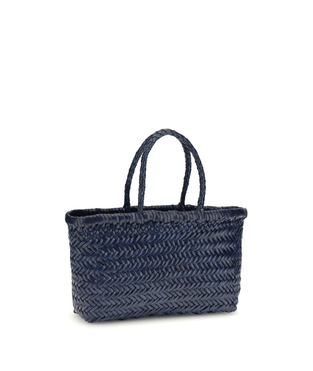 Dragon Diffusion Темно-синяя кожаная сумка тоут, фото 2