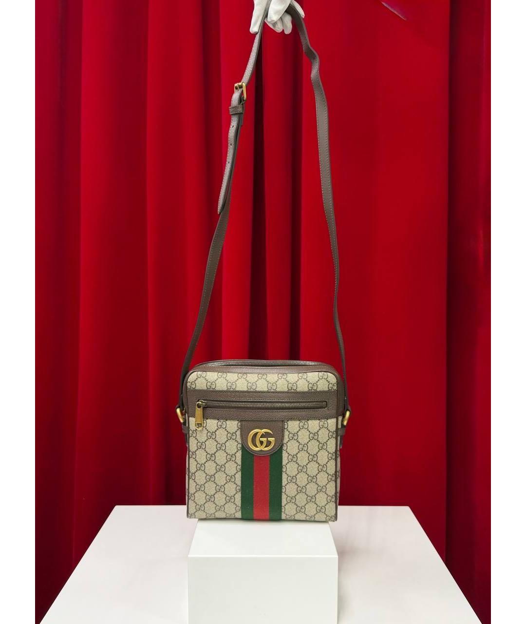 GUCCI Бежевая сумка на плечо, фото 6