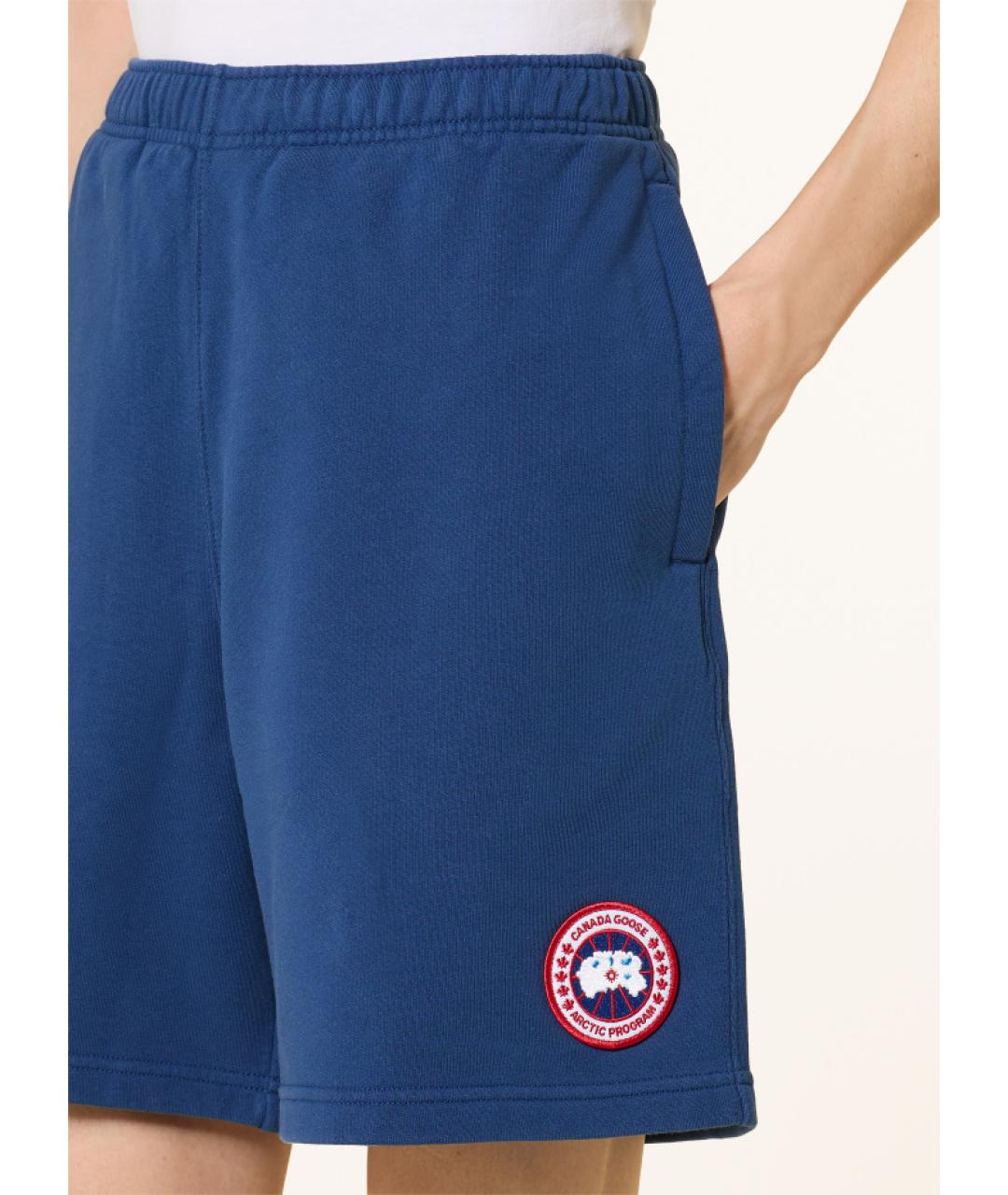 CANADA GOOSE Синие хлопковые шорты, фото 3