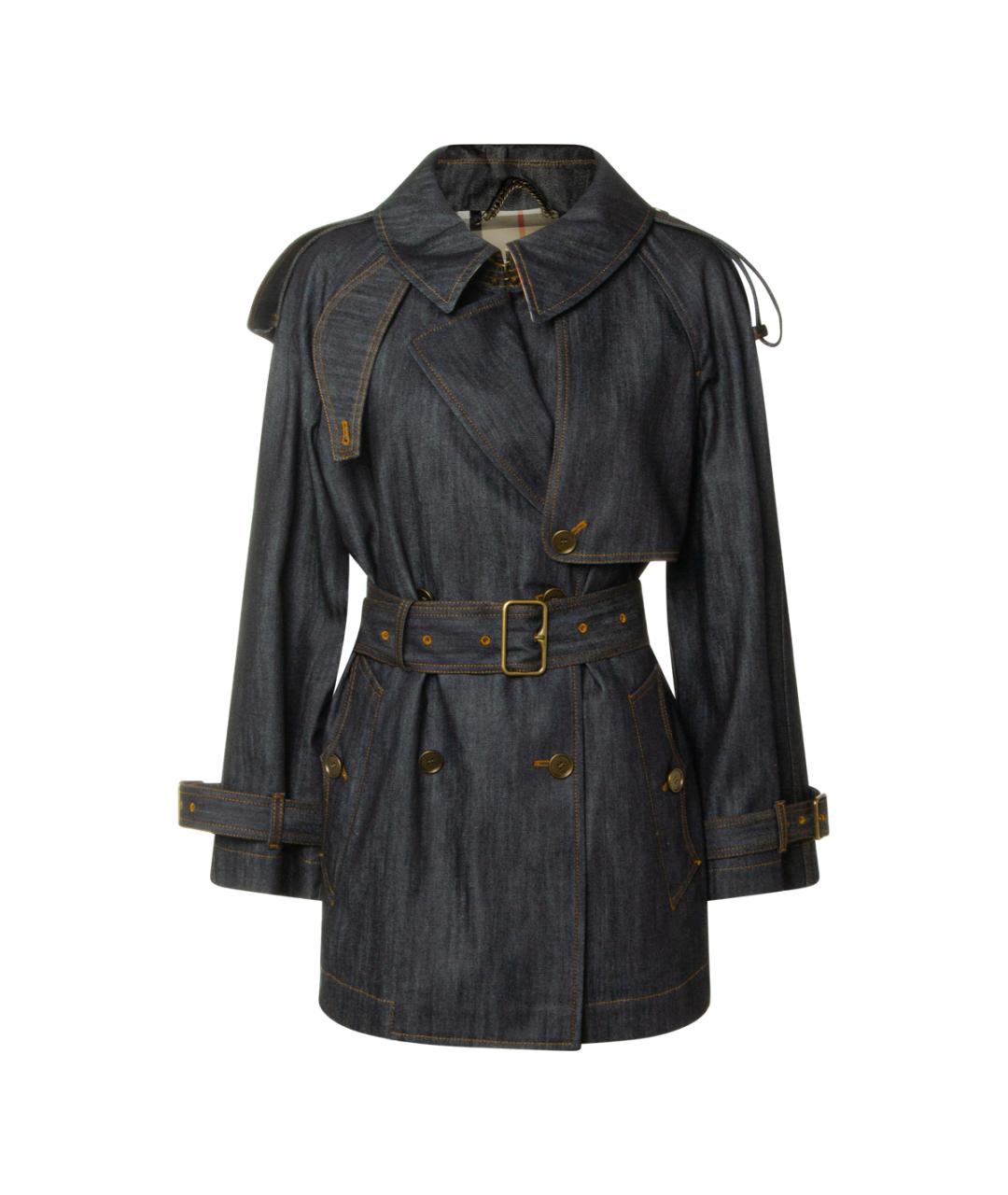 BURBERRY Синий тренч/плащ, фото 1