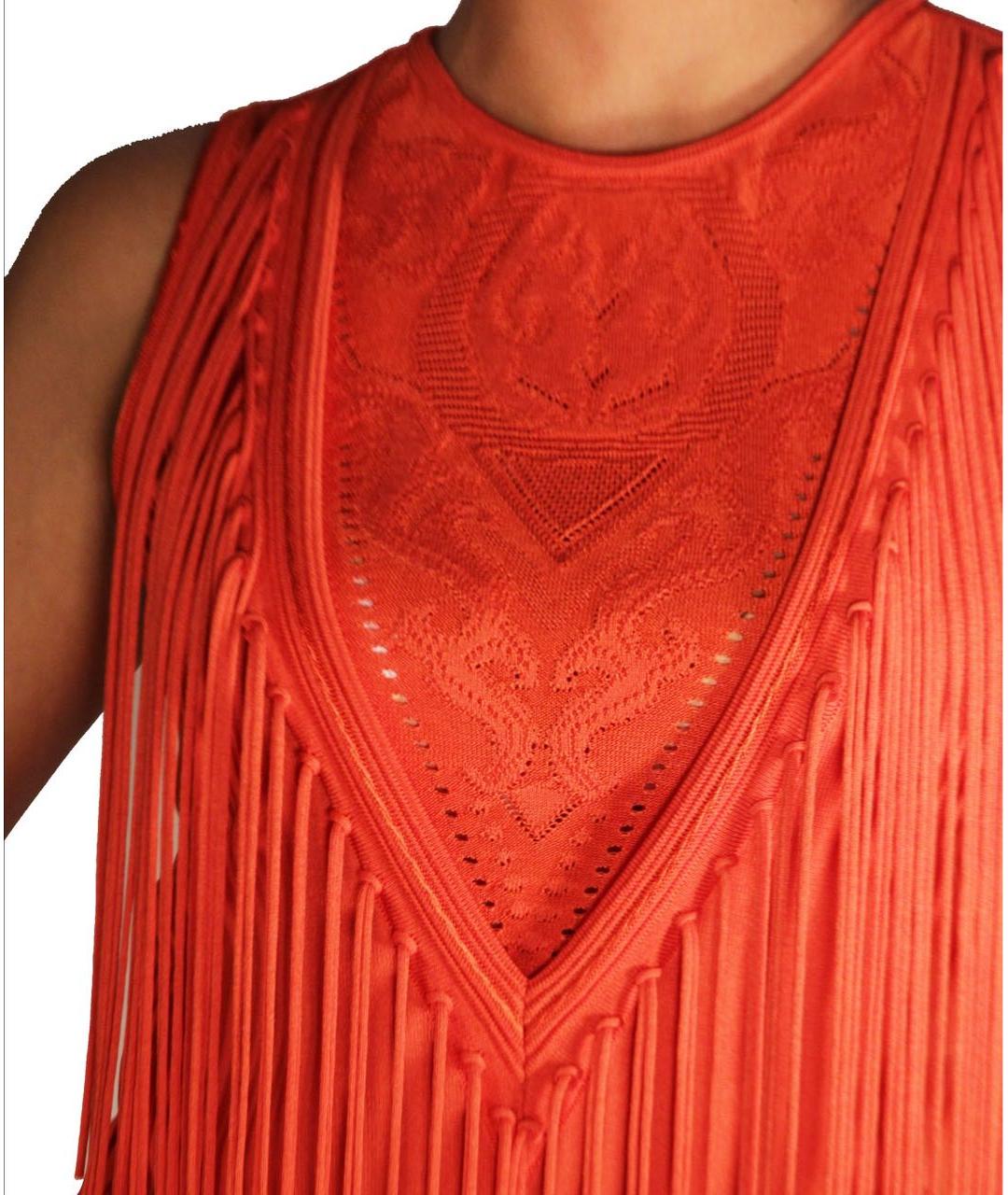 ROBERTO CAVALLI Красный хлопковый джемпер / свитер, фото 4