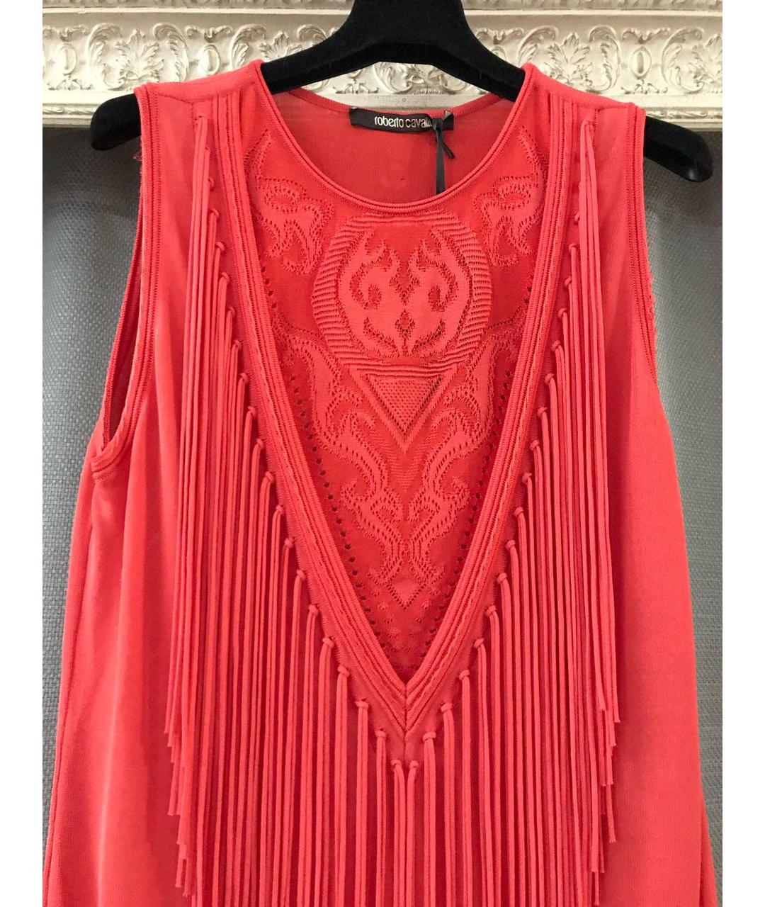 ROBERTO CAVALLI Красный хлопковый джемпер / свитер, фото 6