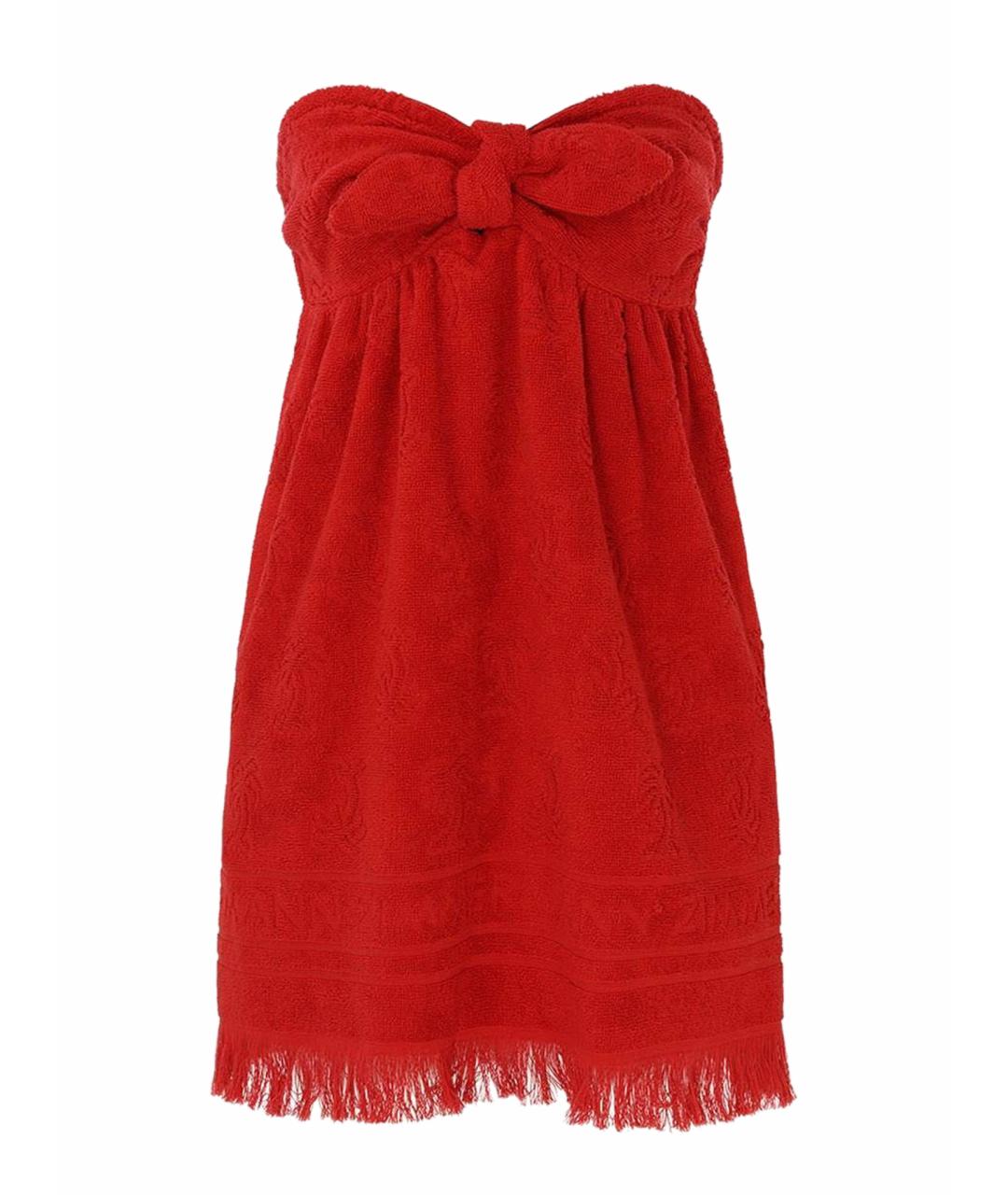 ZIMMERMANN Красное хлопковое повседневное платье, фото 1