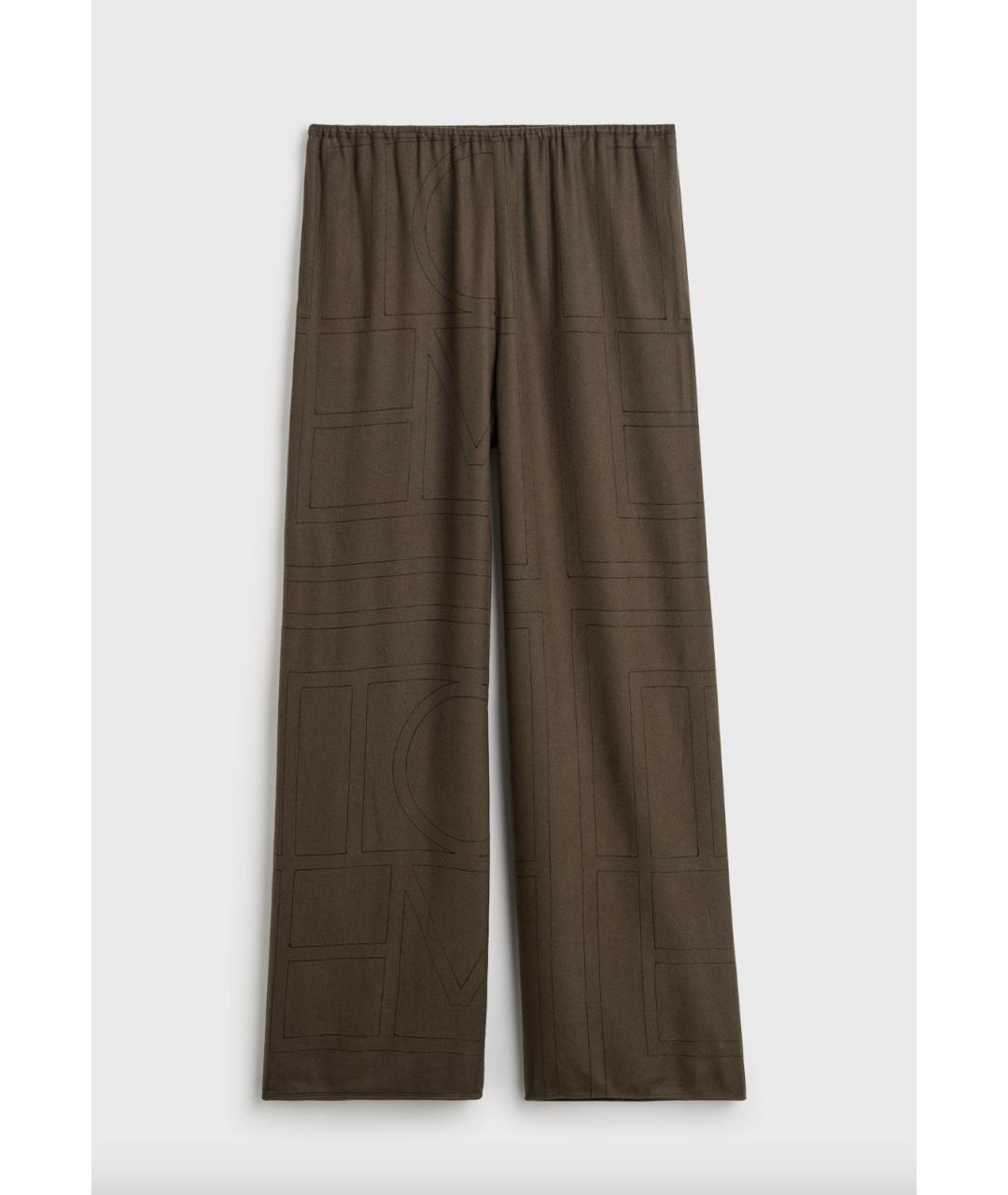 TOTEME Хаки вискозный костюм с брюками, фото 2