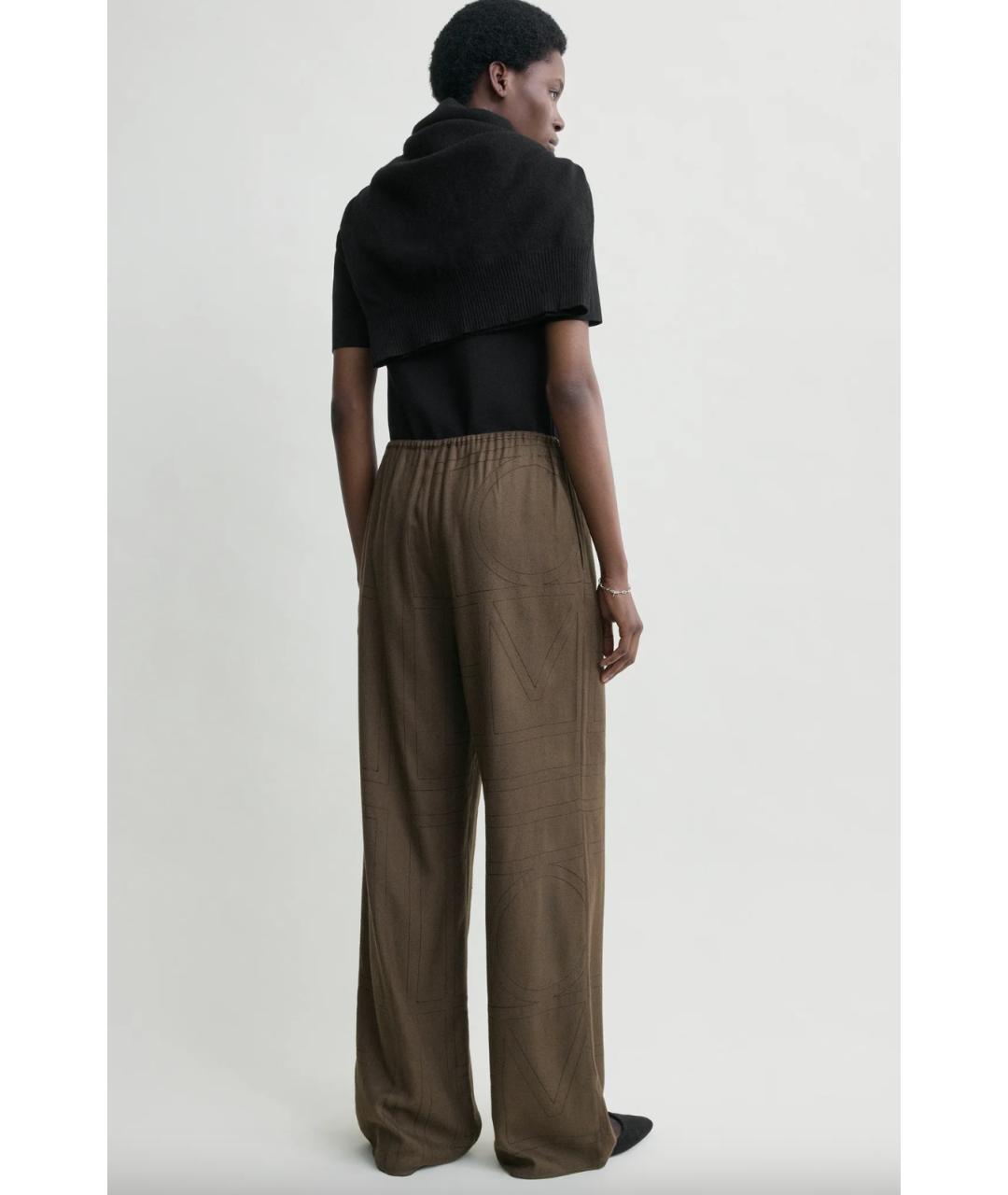 TOTEME Хаки вискозный костюм с брюками, фото 3