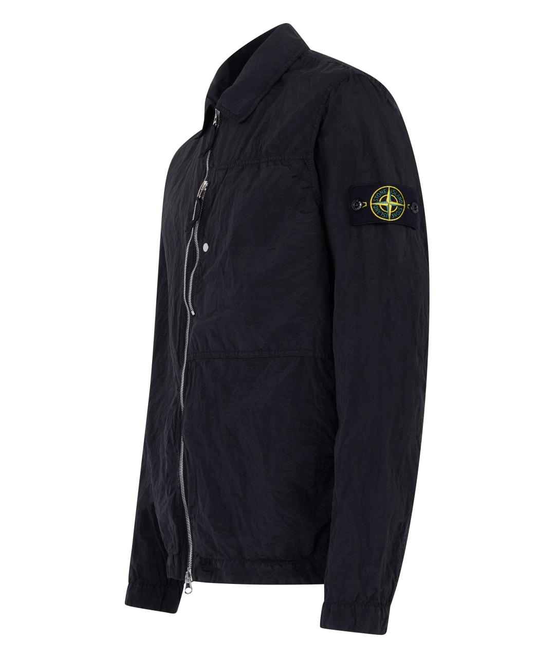 STONE ISLAND Синяя полиамидовая куртка, фото 3