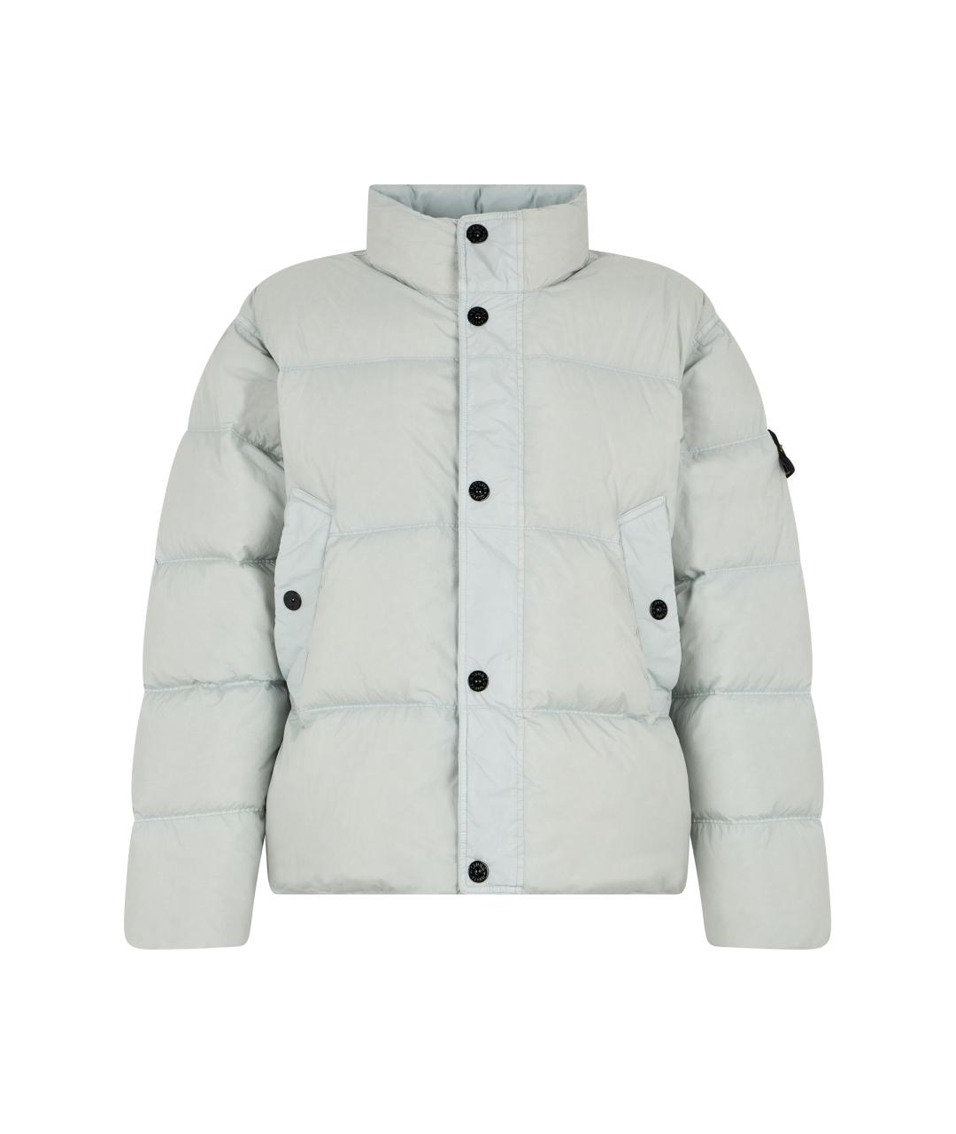 STONE ISLAND Серая полиамидовая куртка, фото 1