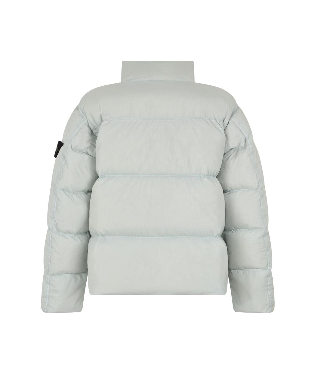 STONE ISLAND Серая полиамидовая куртка, фото 2