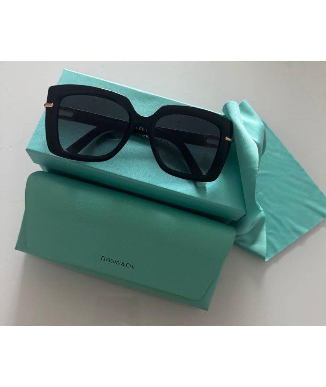 TIFFANY&CO Черные пластиковые солнцезащитные очки, фото 6