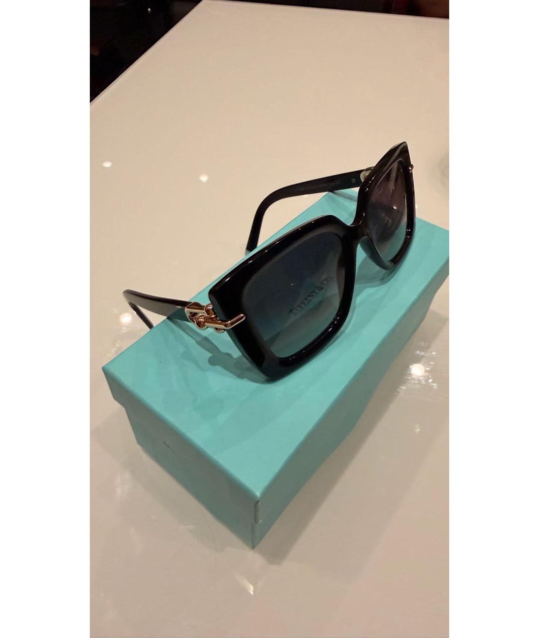 TIFFANY&CO Черные пластиковые солнцезащитные очки, фото 3