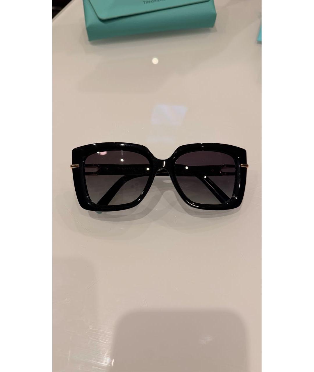 TIFFANY&CO Черные пластиковые солнцезащитные очки, фото 2