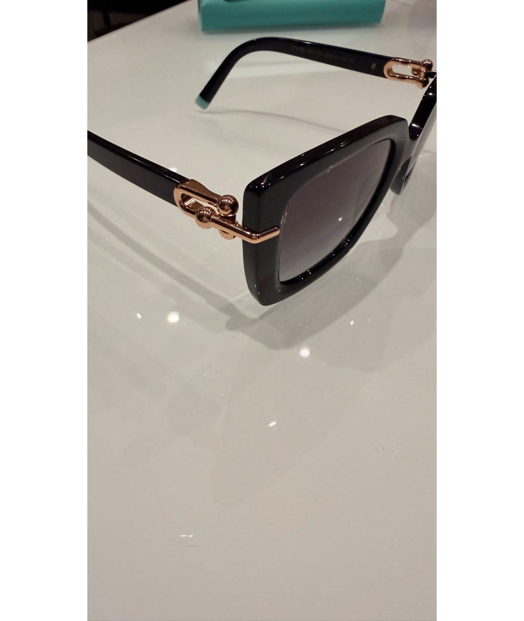 TIFFANY&CO Черные пластиковые солнцезащитные очки, фото 4