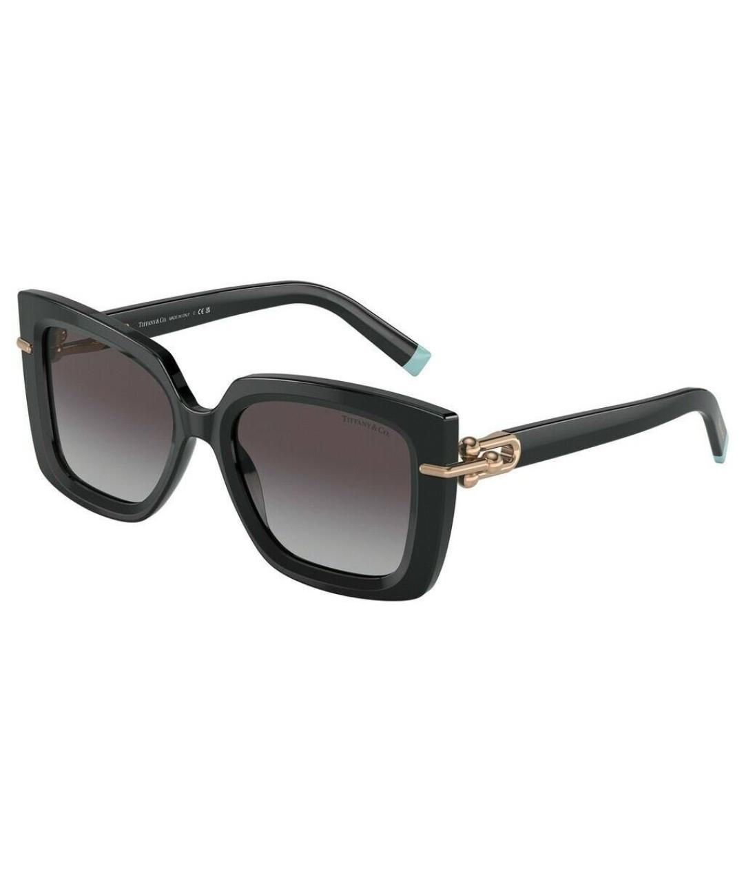 TIFFANY&CO Черные пластиковые солнцезащитные очки, фото 1