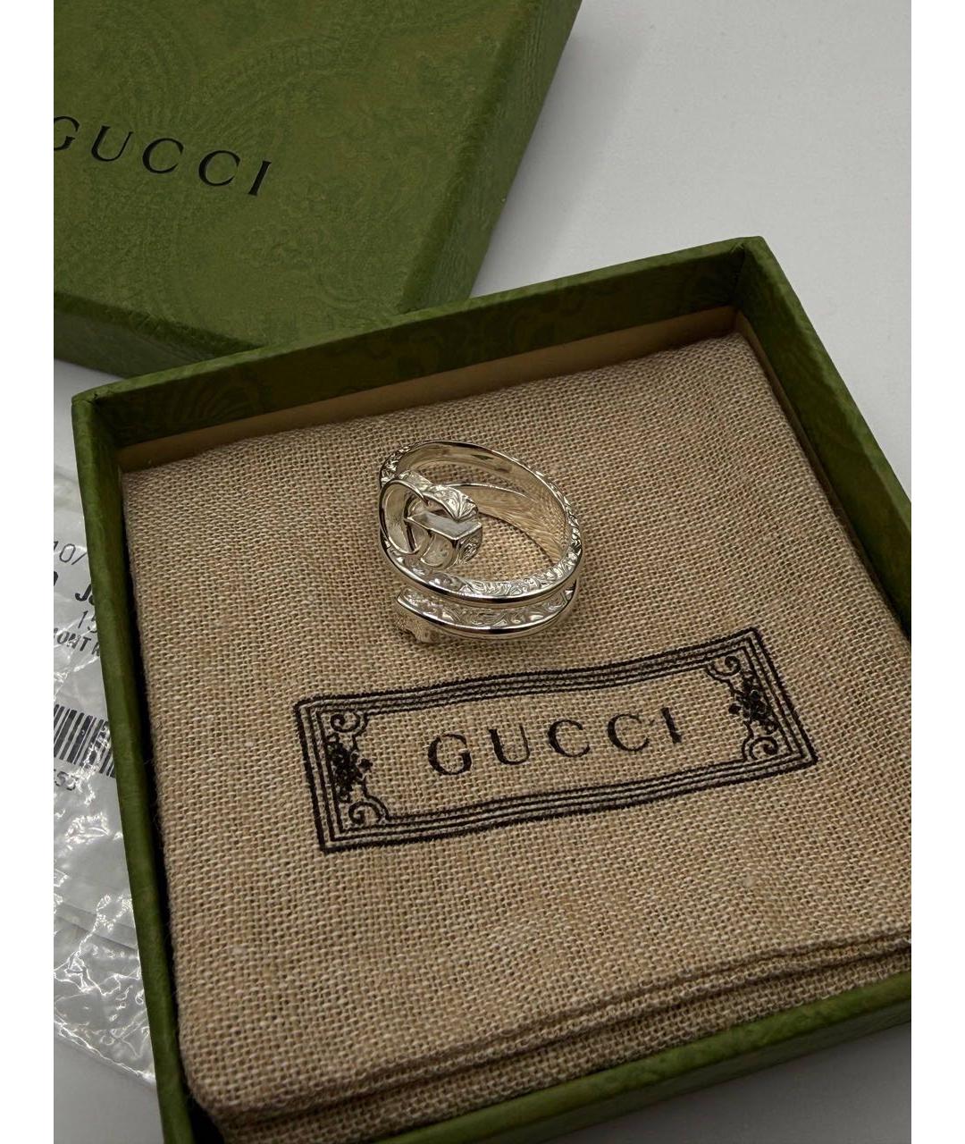 GUCCI Серебряное серебряное кольцо, фото 3