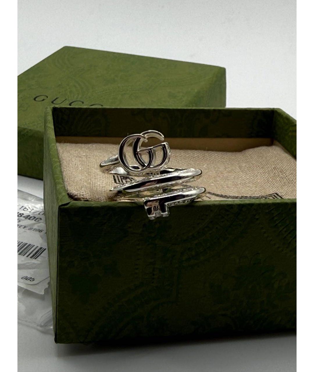 GUCCI Серебряное серебряное кольцо, фото 4
