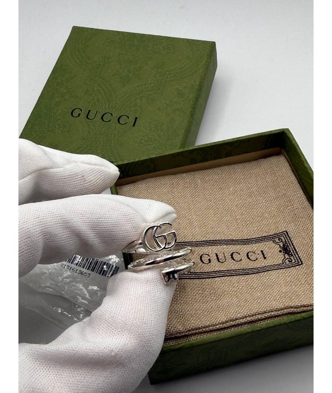 GUCCI Серебряное серебряное кольцо, фото 5