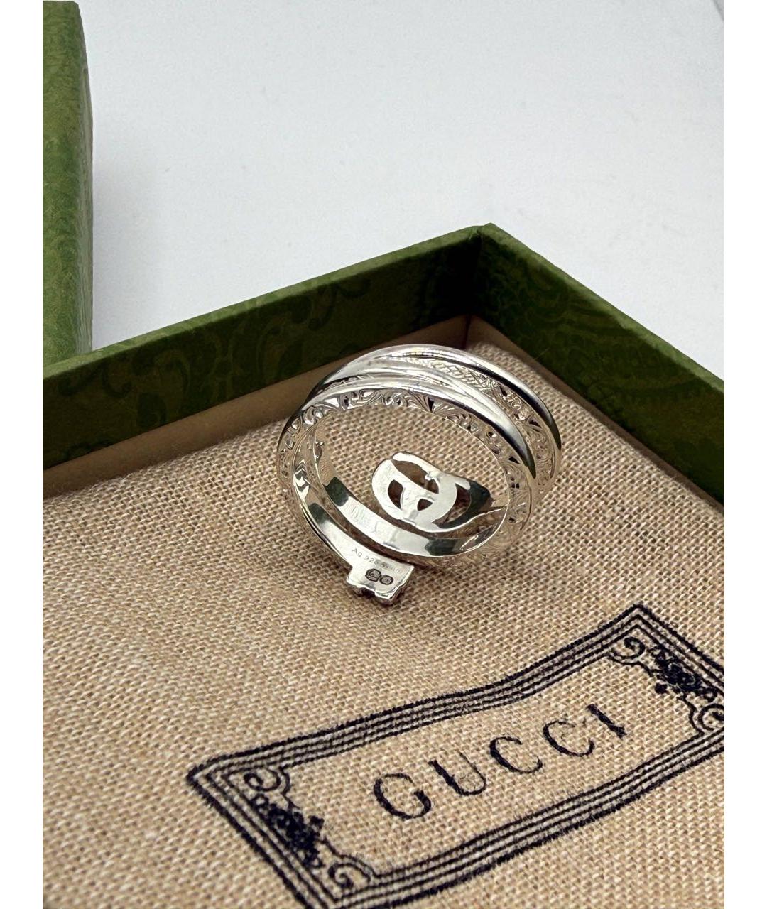 GUCCI Серебряное серебряное кольцо, фото 6
