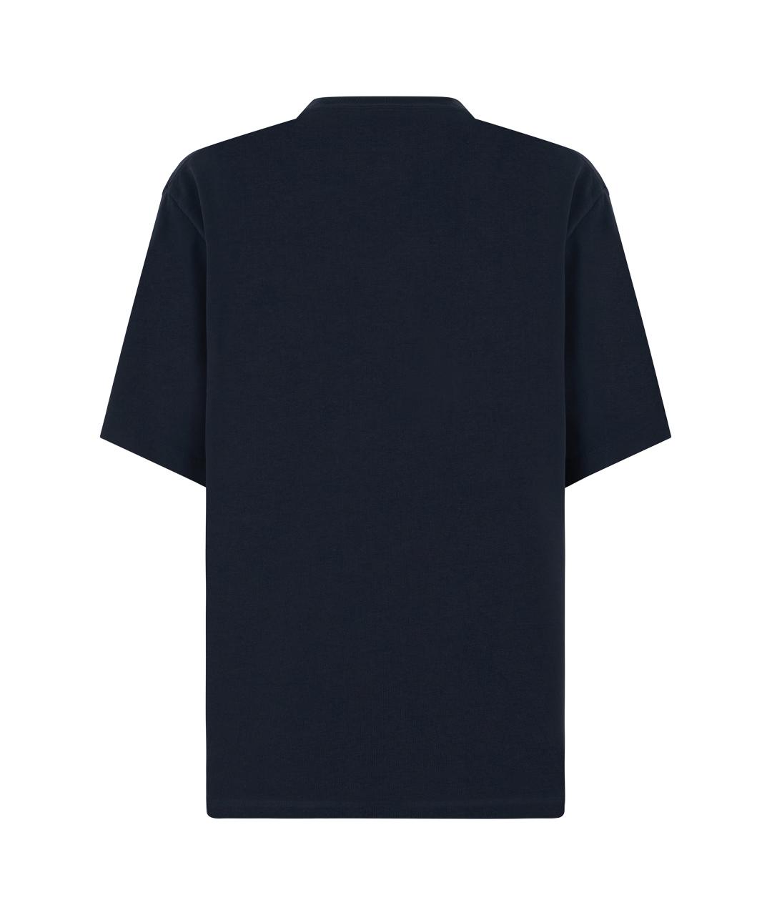 CANADA GOOSE Темно-синяя хлопковая футболка, фото 2