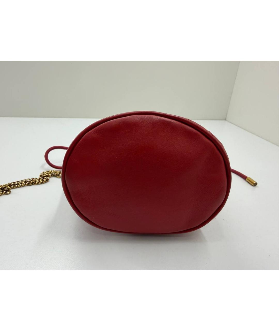 GUCCI Красная кожаная сумка через плечо, фото 8