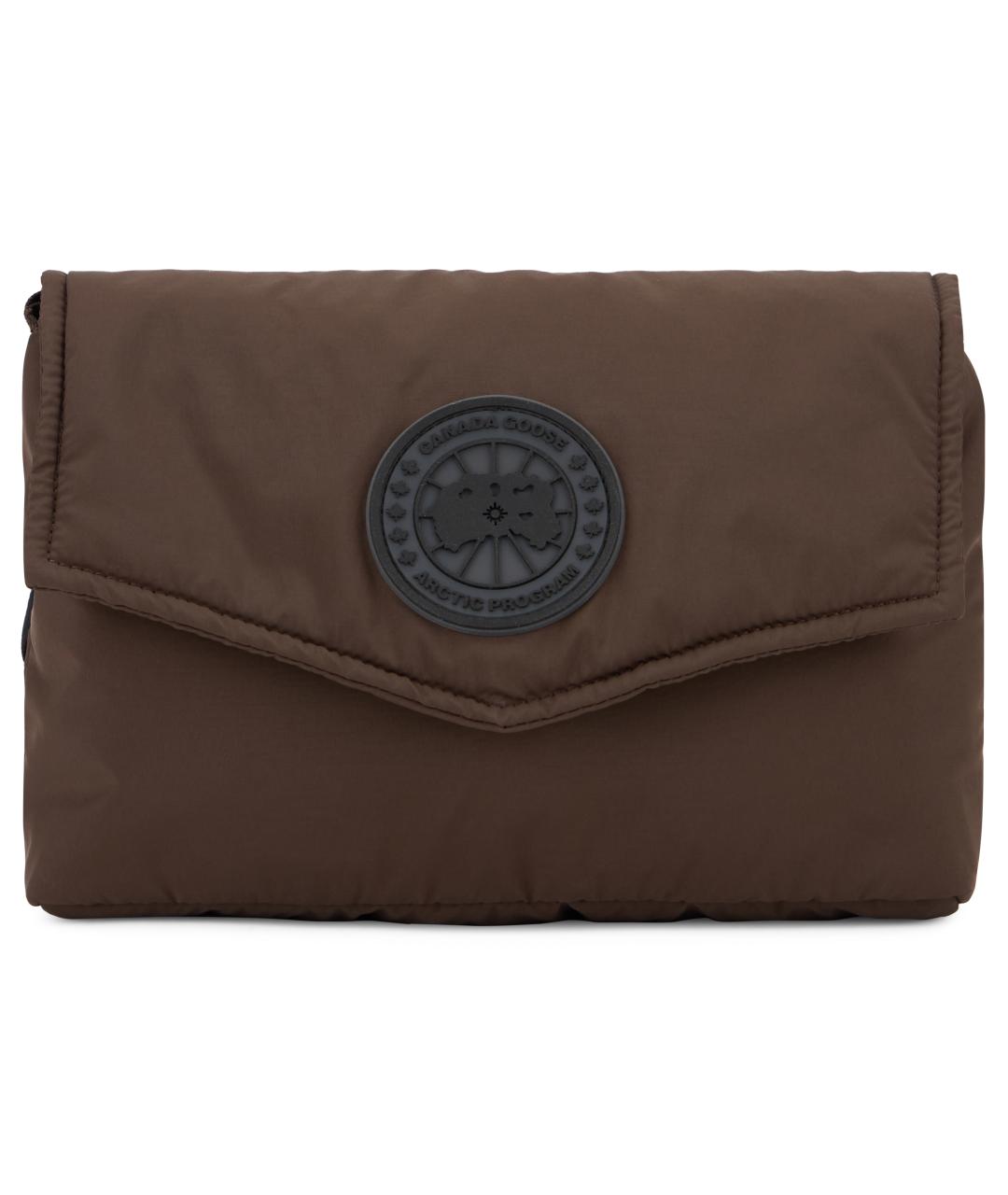 CANADA GOOSE Коричневая синтетическая сумка на плечо, фото 2