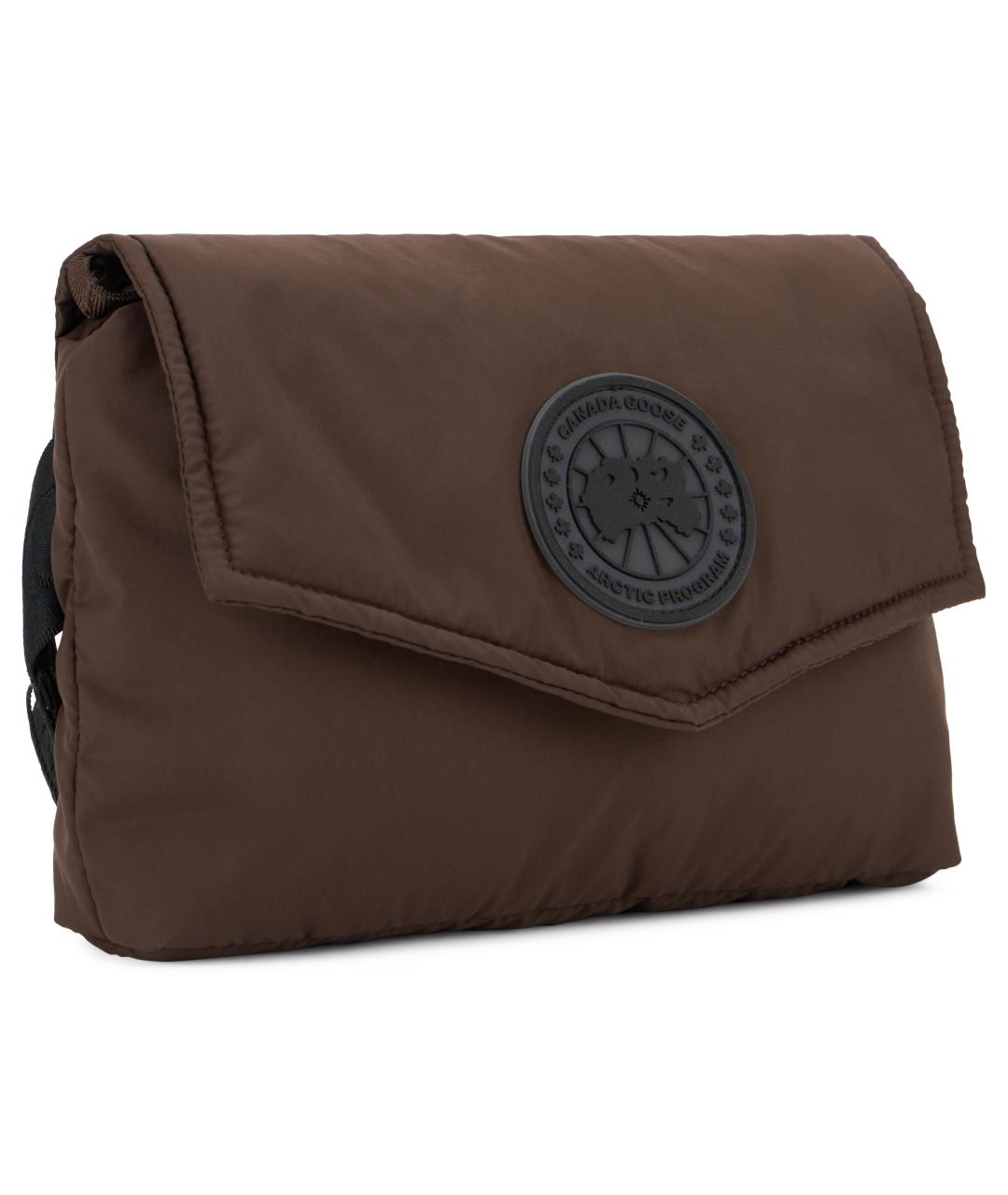 CANADA GOOSE Коричневая синтетическая сумка на плечо, фото 3