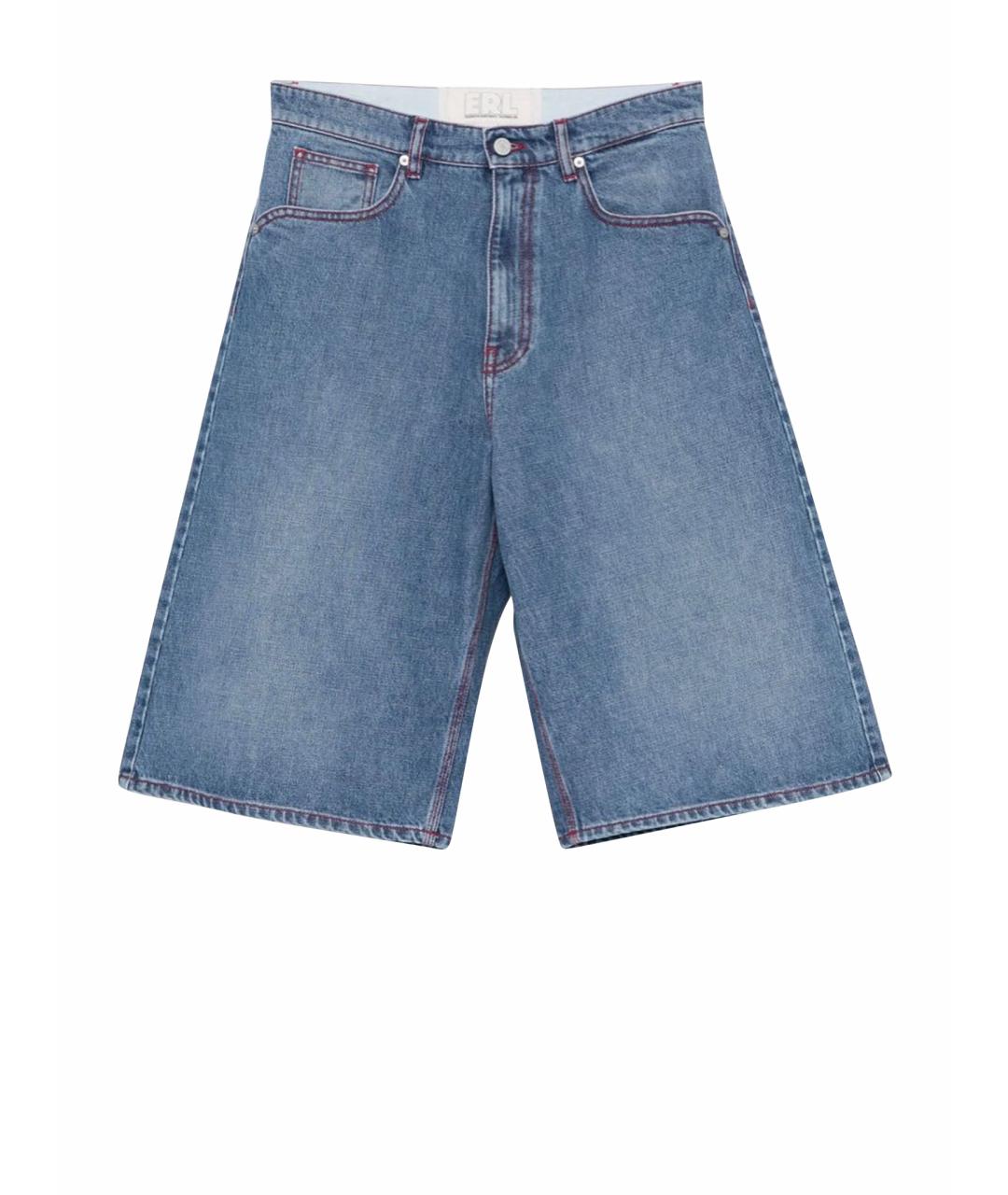 ERL Синие деним шорты, фото 1