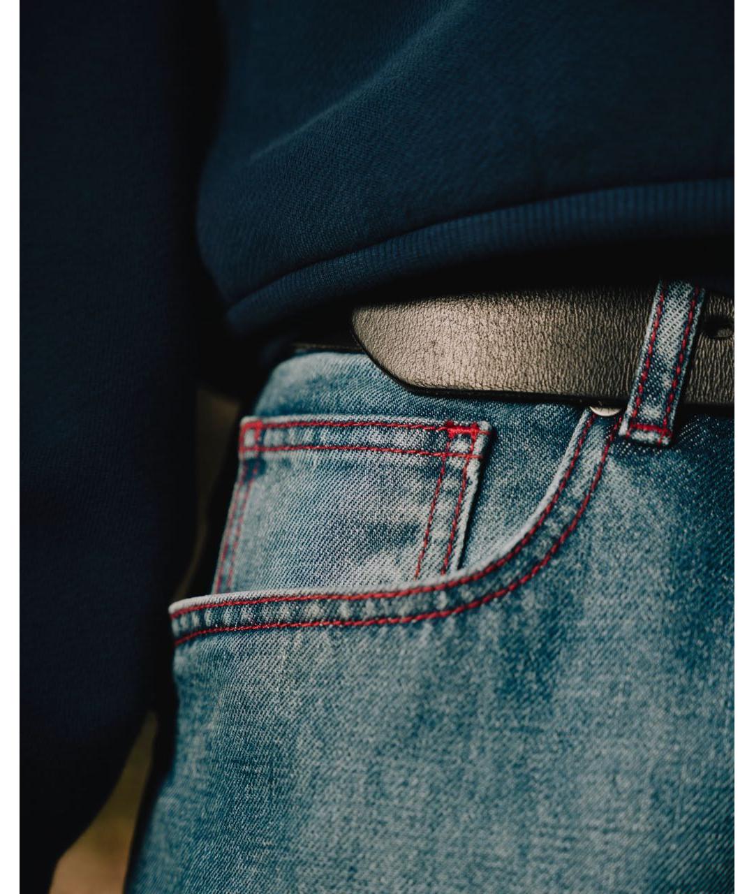 ERL Синие деним шорты, фото 6